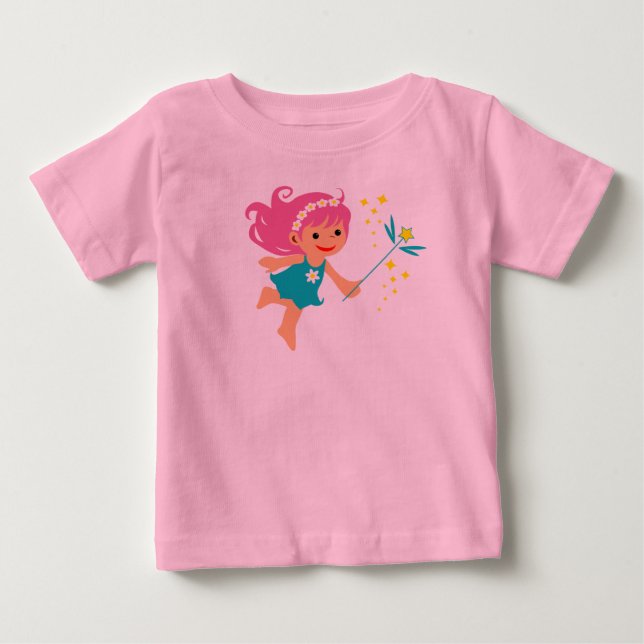 T-shirt Pour Bébé T-shirt bébé avec fille fée (Devant)