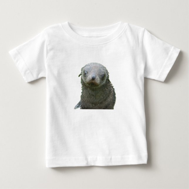 T-shirt Pour Bébé T-shirt bébé avec un bébé phoque mignon (Devant)