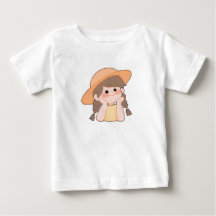 T-shirt bébé avec une jolie fille