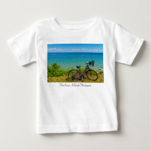 T-shirt Pour Bébé T-shirt bébé bébé vélo de l'île Mackinac
