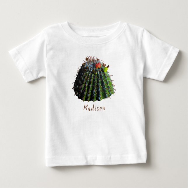 T-shirt Pour Bébé T-shirt bébé Cactus baril (Devant)