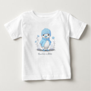 T-shirt Pour Bébé T-Shirt Bébé Canard Aquarelle Bleu