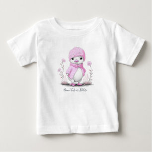 T-shirt Pour Bébé T-Shirt bébé canard aquarelle rose