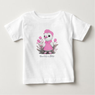 T-shirt Pour Bébé T-Shirt bébé canard rose