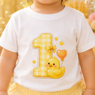 T-shirt Pour Bébé T-shirt bébé Canard Un Premier 1er Anniversaire