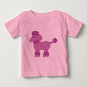 T-shirt Pour Bébé T-shirt bébé caniche pourpre