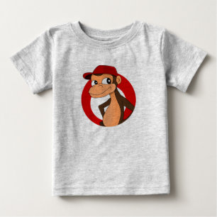 T-shirt Pour Bébé T-shirt bébé caricature chimpanzé