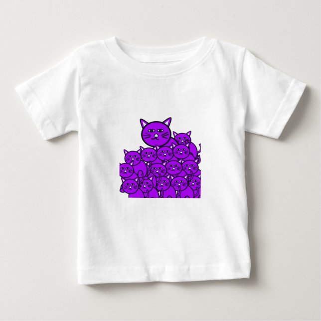T-shirt Pour Bébé T-shirt bébé chat (Devant)