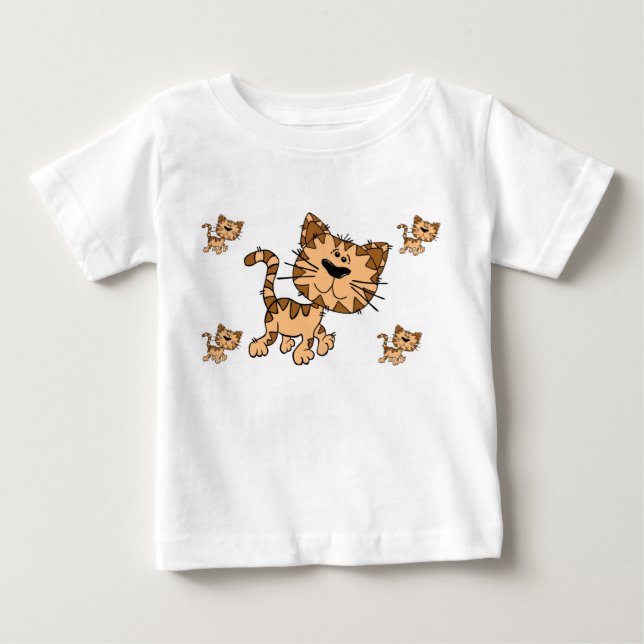 T-shirt Pour Bébé T-shirt bébé chat (Devant)