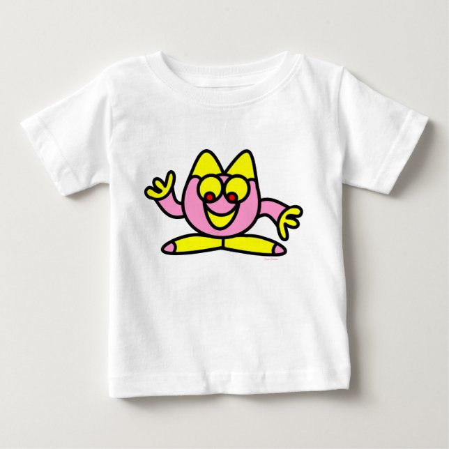 T-shirt Pour Bébé T-shirt bébé chat drôle (Devant)