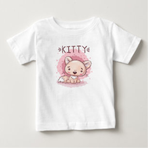 T-shirt Pour Bébé T-shirt bébé chaton mignon