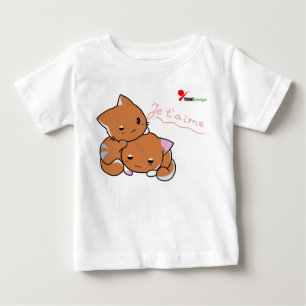 T-shirt Pour Bébé T-shirt bébé chatons joueurs