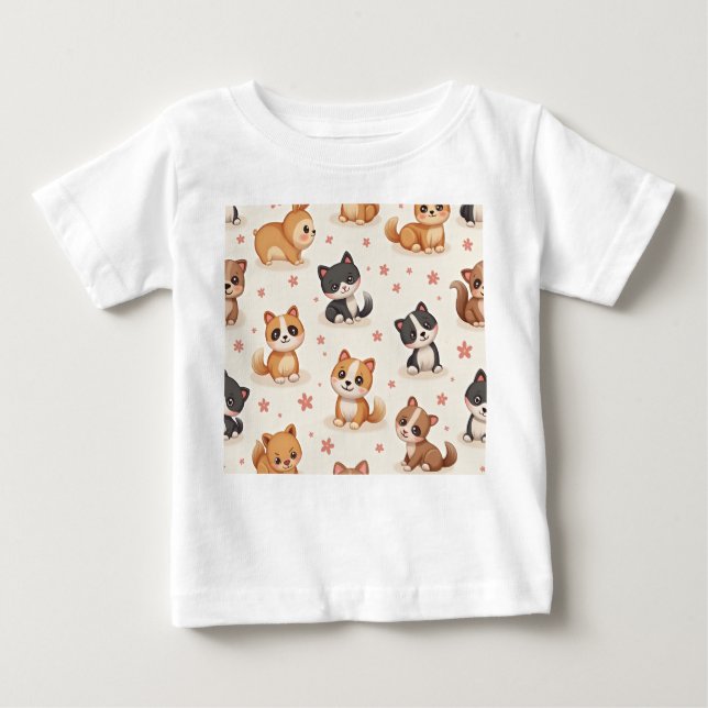 T-shirt Pour Bébé t-shirt bébé chien (Devant)