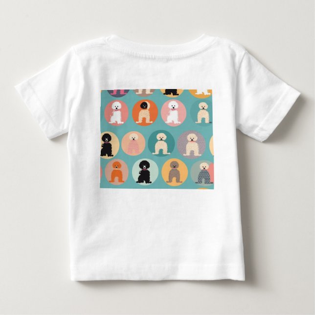 T-shirt Pour Bébé t-shirt bébé chiot (Dos)