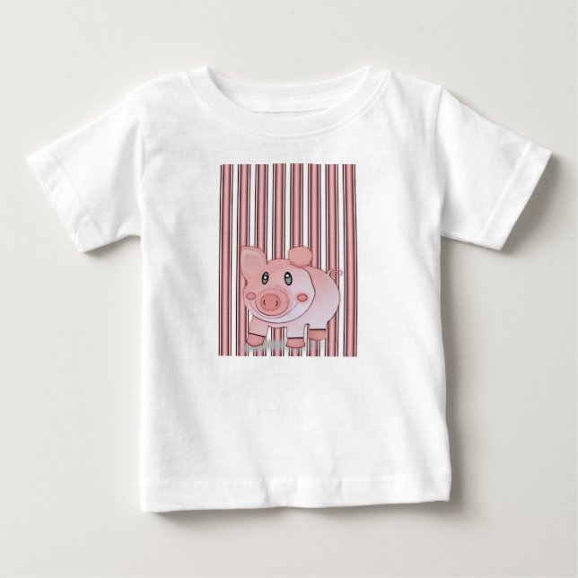 T-shirt Pour Bébé T-shirt bébé cochon (Devant)
