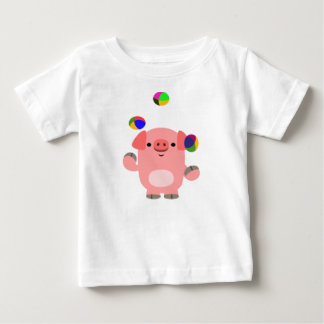 T-shirt Pour Bébé T-shirt bébé cochon en caricature jonglage mignon