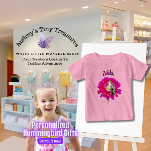 T-shirt Pour Bébé T-shirt bébé colibri personnalisé