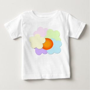 T-shirt Pour Bébé T-shirt bébé coucher de soleil pastel