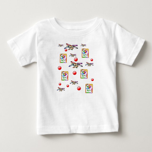 T-shirt Pour Bébé T-shirt bébé Crayon (Devant)