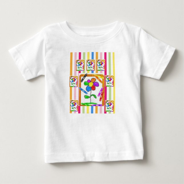 T-shirt Pour Bébé T-shirt bébé Crayon (Devant)