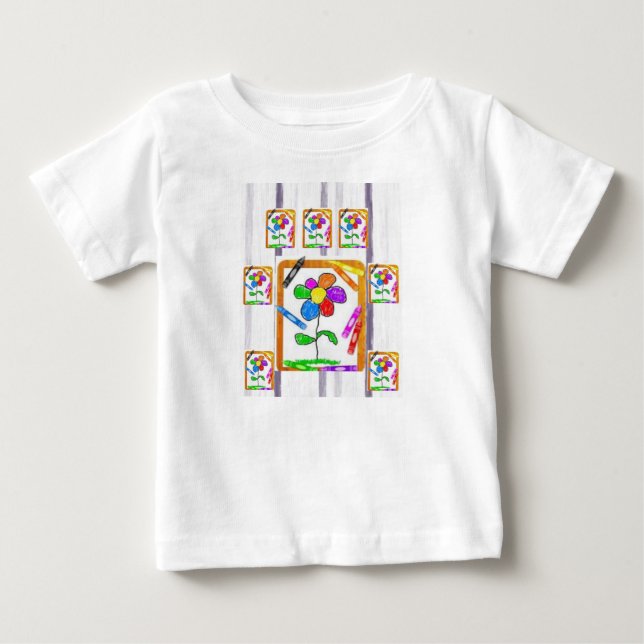 T-shirt Pour Bébé T-shirt bébé Crayon (Devant)