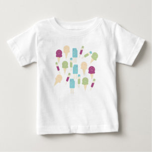 T-shirt Pour Bébé T-shirt bébé crème glacée colorée d'anniversaire