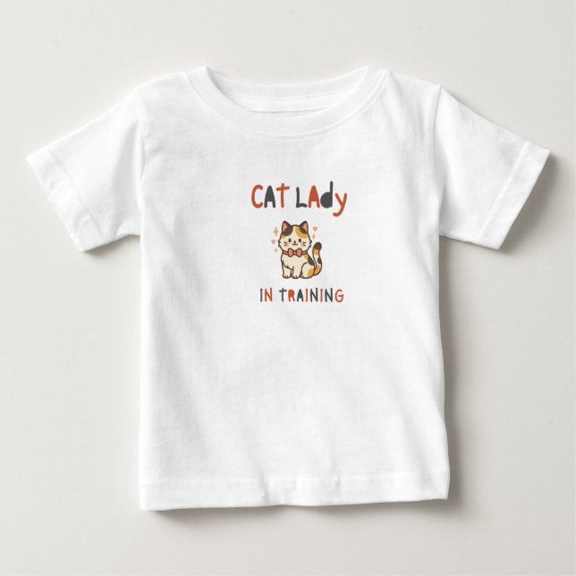 T-shirt Pour Bébé T-shirt bébé "Dame aux chats" (Devant)