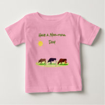 T-shirt bébé de la ferme aux vaches mignonnes