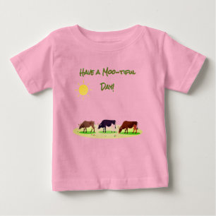 T-shirt Pour Bébé T-shirt bébé de la ferme aux vaches mignonnes
