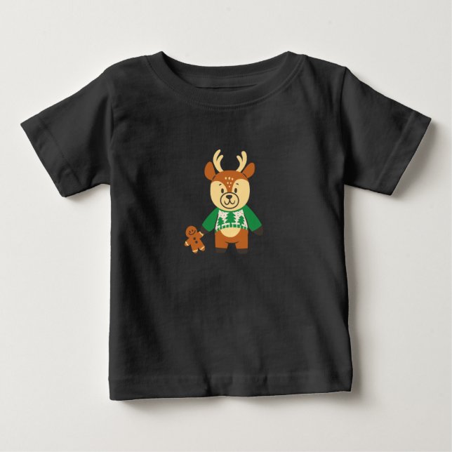 T-shirt Pour Bébé T-shirt bébé de Noël (Devant)