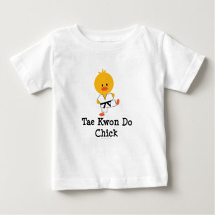T-shirt Pour Bébé T-shirt bébé de poulet Taekwondo