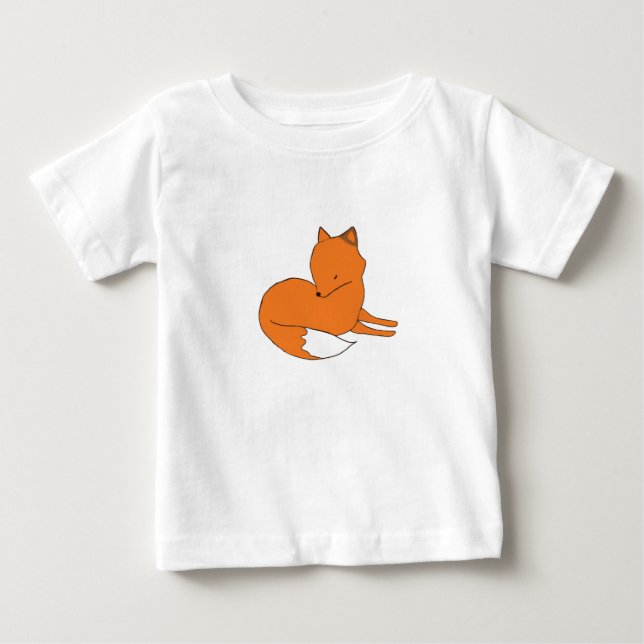 T-shirt Pour Bébé T-shirt bébé dessin Fox (Devant)