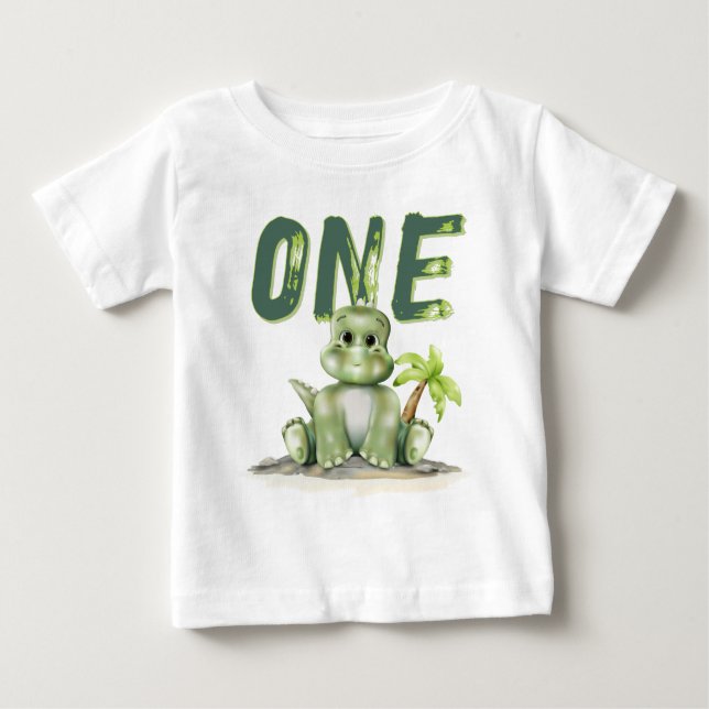 T-shirt Pour Bébé T-shirt bébé Dinosaur (Devant)