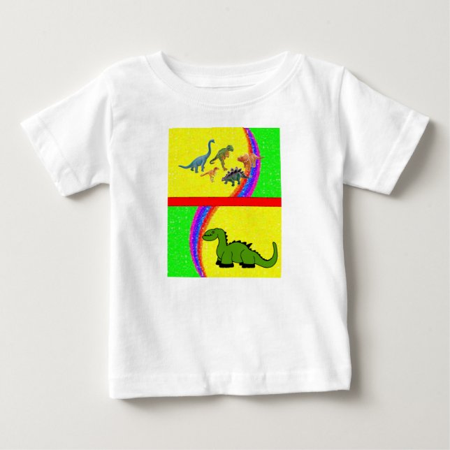 T-shirt Pour Bébé T-shirt bébé Dinosaur (Devant)