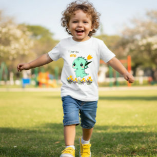 T-shirt Pour Bébé T-shirt bébé dinosaure à la menthe adorable