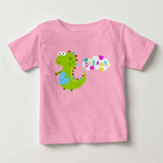 T-shirt Pour Bébé T-shirt bébé Dinosaure Dreamy (Devant)