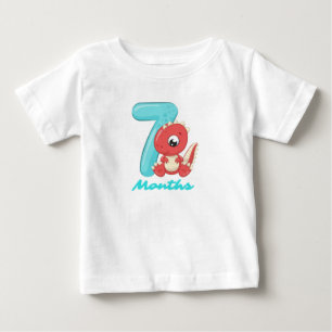 T-shirt Pour Bébé T-shirt bébé dinosaure mignon Sept Mois