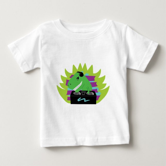 T-shirt Pour Bébé T-shirt bébé Dj-asaurus Rex (Devant)