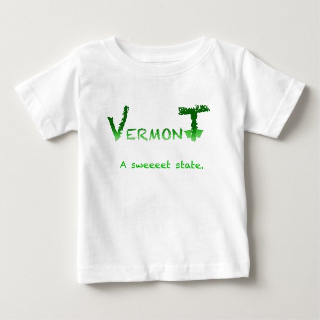 T-shirt Pour Bébé T-shirt bébé doux du Vermont (Devant)