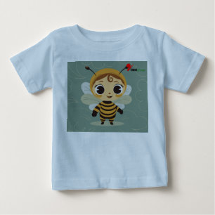 T-shirt Pour Bébé T-shirt bébé doux enfant   Caractère de abeille mi