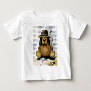 T-shirt Pour Bébé T-shirt bébé drôle avec inspecteur Chien