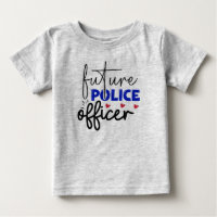 T-shirt bébé du futur policier