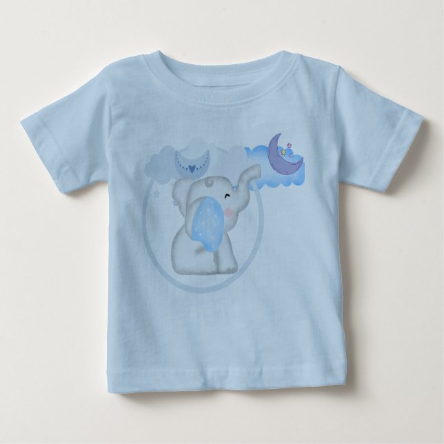 T-shirt Pour Bébé T-shirt bébé éléphant bébé (Devant)