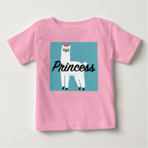T-shirt Pour Bébé T-Shirt bébé en jersey fin Design Princess Lama