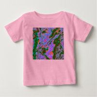 T-shirt bébé en marbre aigre