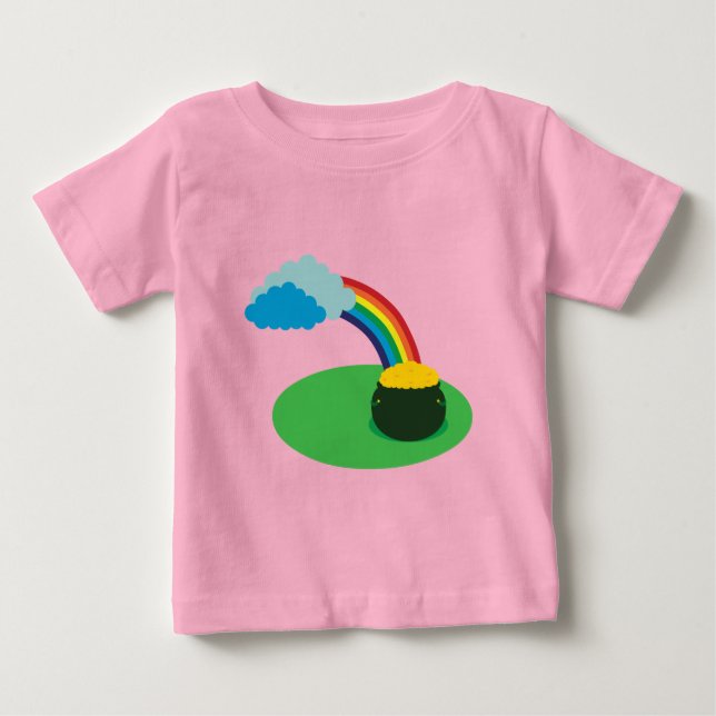 T-shirt Pour Bébé T-shirt bébé en or (Devant)