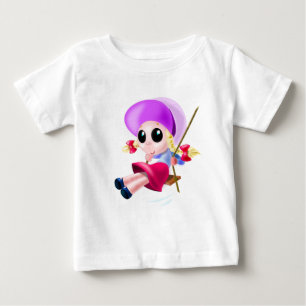 T-shirt Pour Bébé T-Shirt bébé éponge Happy Girl - peinture