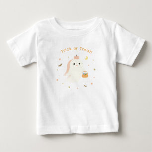 T-shirt Pour Bébé T-shirt bébé fantôme Kawaii Trick or Treat