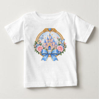 T-shirt Pour Bébé T-Shirt Bébé Fille Château Princesse – Flora Nœud