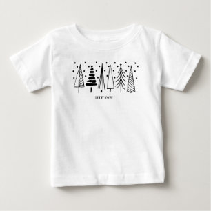 T-shirt Pour Bébé T-Shirt Bébé Fille ou Garçon - Qu'il neige 